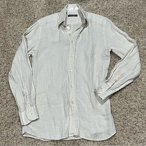 Dolce and Gabbana mens linen shirt 15/38 made in Italy $695